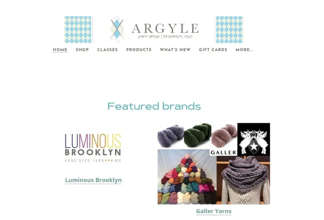 Weebly website example, Argyle