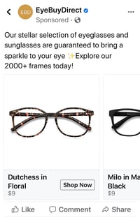 Eyebuydirect predictive marketing example