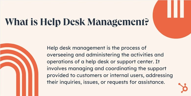 What is help desk management