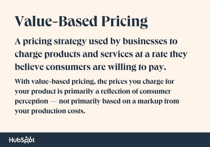 what is value based pricing