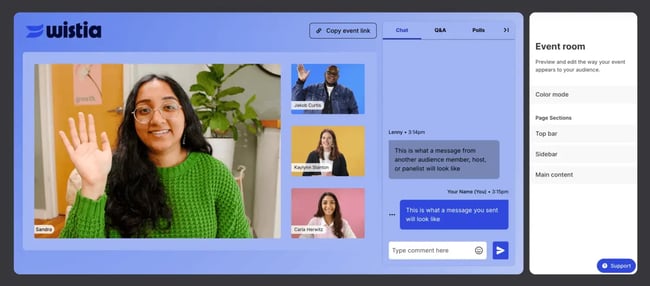 Wistia webinar software