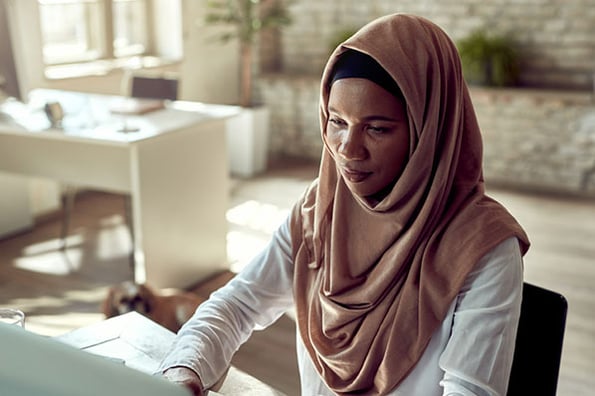 Woman Acquiring an SSL Certificate