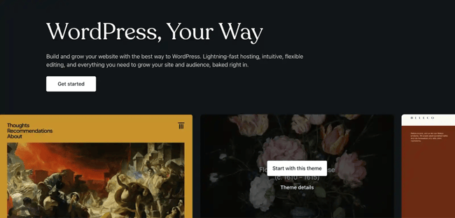 WordPress multisite example, WordPress.com