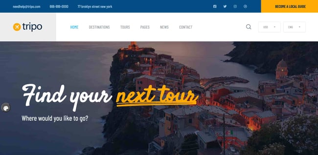WordPress-theme-Travel-Tripo 