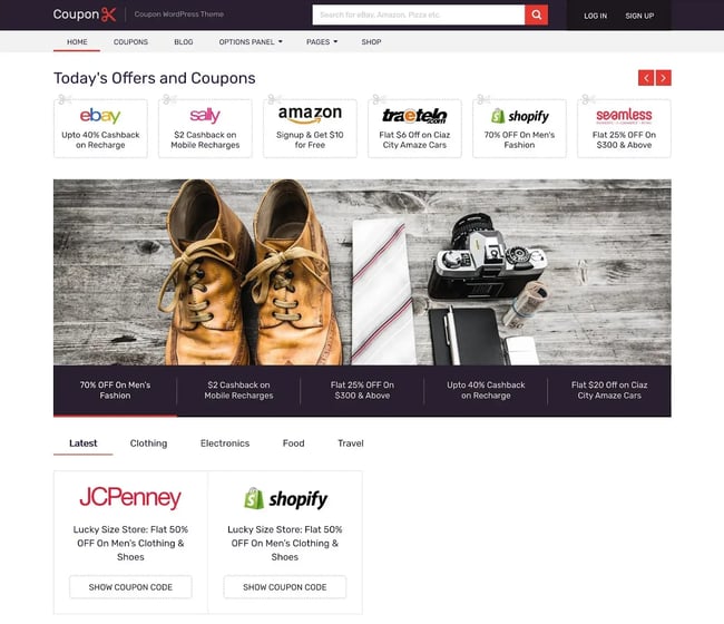 Wordpress coupon themes, Coupon