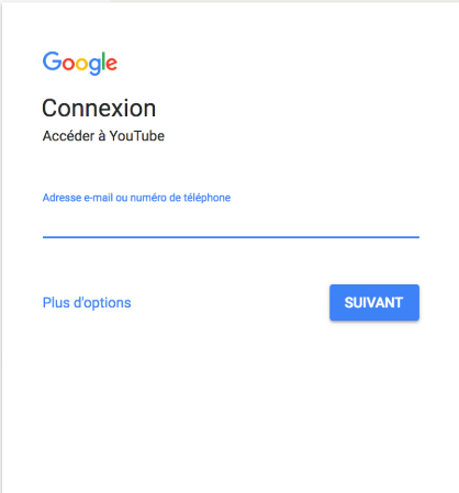 Connexion à Google
