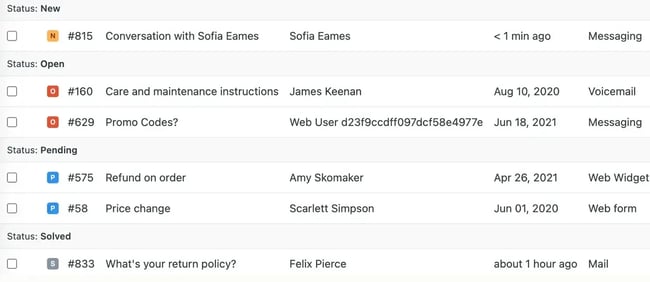 Zendesk demo, support ticketing