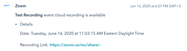 Graphic of Test recording availability notice