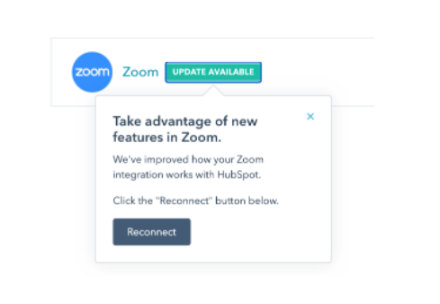 Zoom Reconnect dialog box