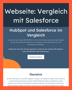 Webseite: Vergleich mit Salesforce