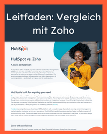 Leitfaden: Vergleich mit Zoho