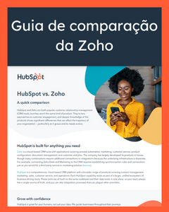 Guia de comparação da Zoho 