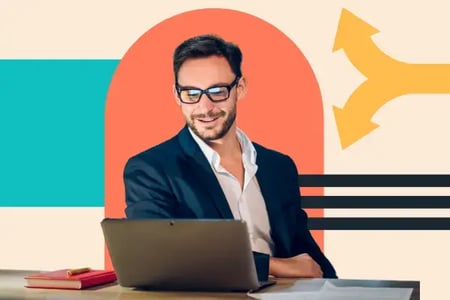 man using ab testing tools  