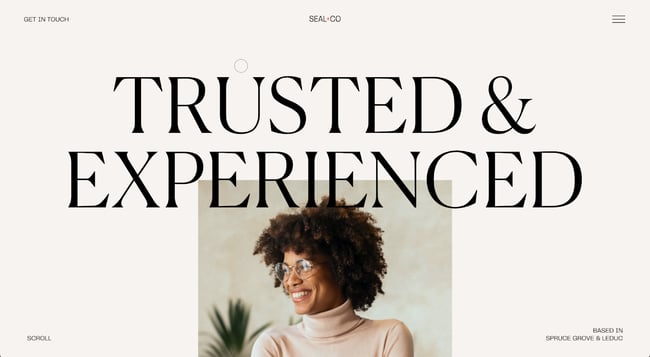 accountant website design, Seal + Co