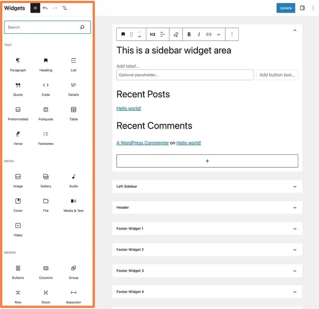 What is a widget on WordPress? How to add blocks to WordPress widget areas.