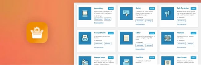 The SiteOrigin Widgets Bundle plugin for widgets on wordpress.