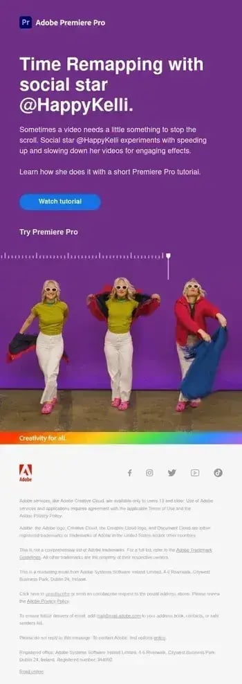 adobe onboarding email examples