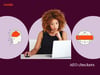 Woman on laptop looking at AEO checker tools