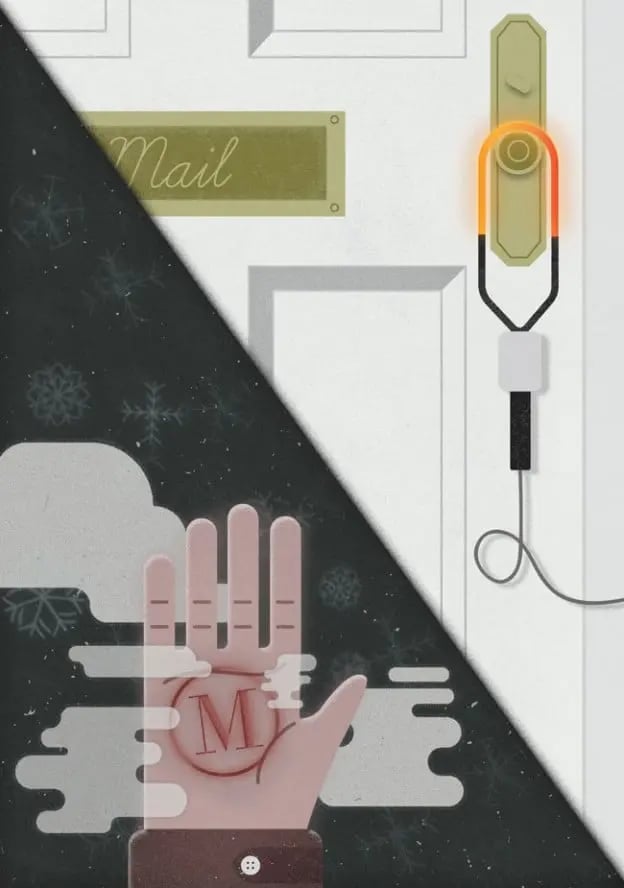 agency holiday cards: Brownstein Group home alone