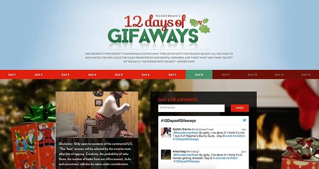 agency holiday cards: wunderman-gifaways