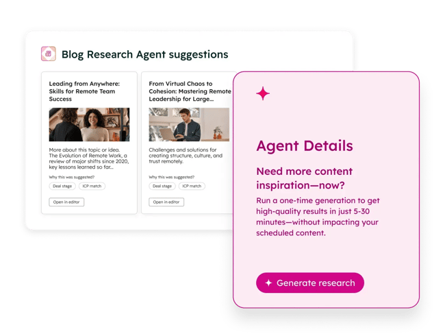 ai for small businesses, hubspot contenthub