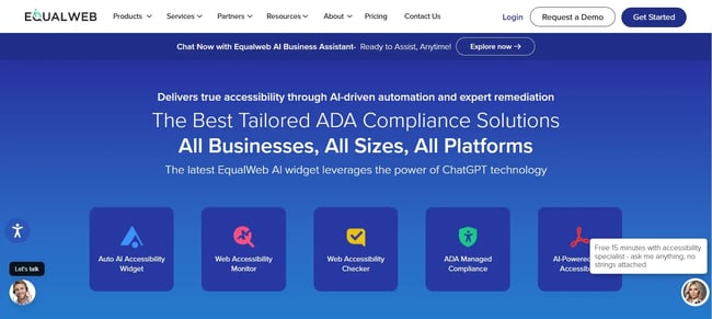 ai for web accessibily, equalweb