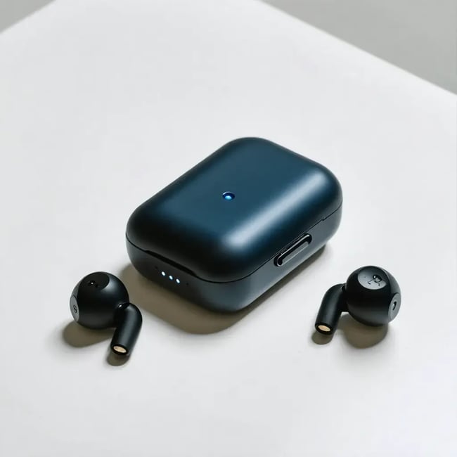 ai image of earphones, earphones generated by dreamstudio