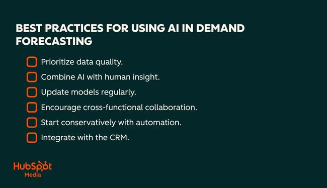 ai in demand forecasting, best practices