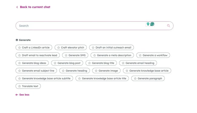 ai in martech, hubspot breeze ai helping draft an article