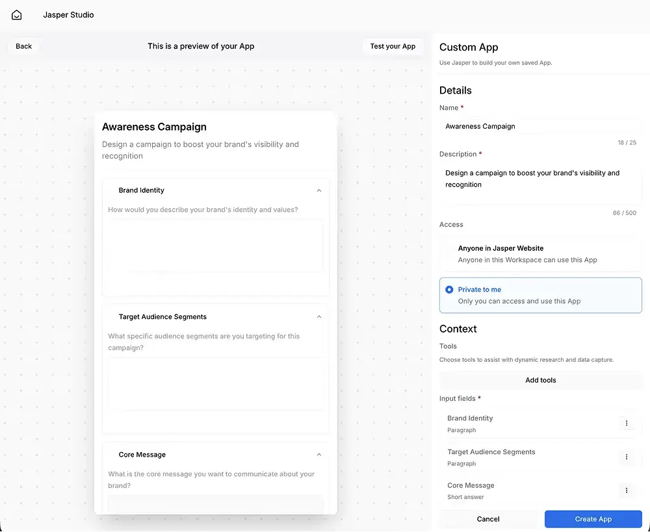 ai marketing content generator, jasper