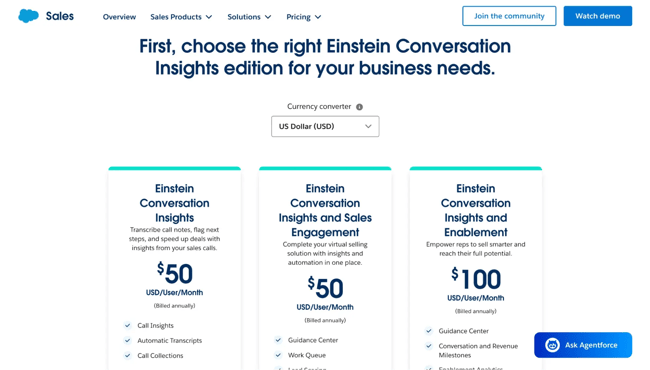 ai pricing strategy, hybrid, salesforce