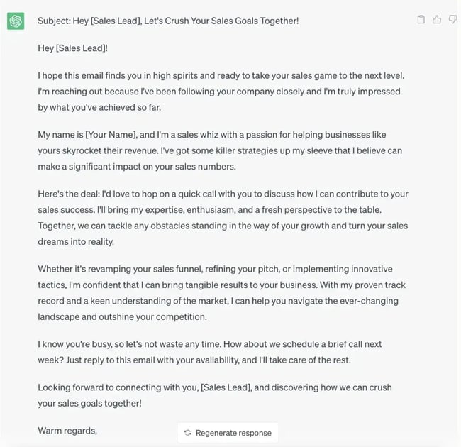 ai sales tools, chatgpt