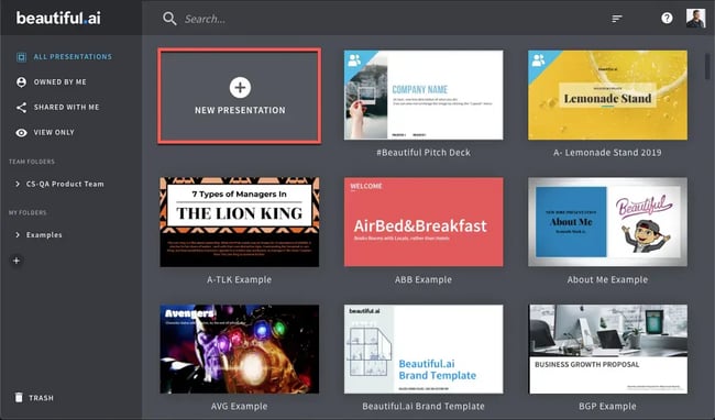 ai websites Beautiful.ai