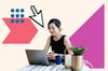 woman uses customer data platform