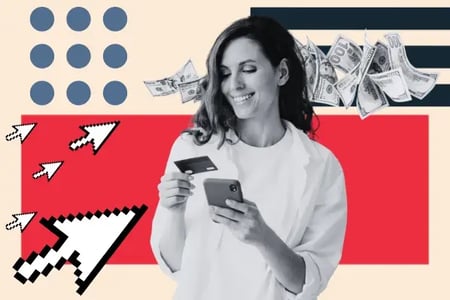 woman participates in an ai customer loyalty program