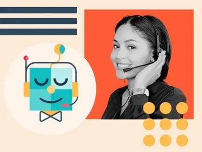 ai customer service agent at work