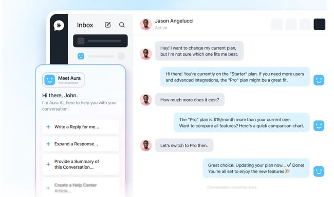 AI chatbots as part of customer service software