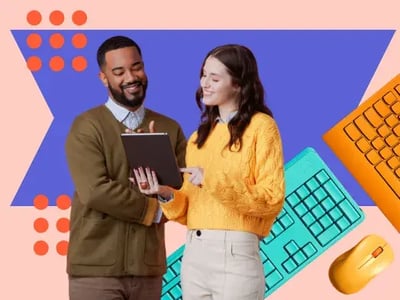 pair of people use ai to get business branding right