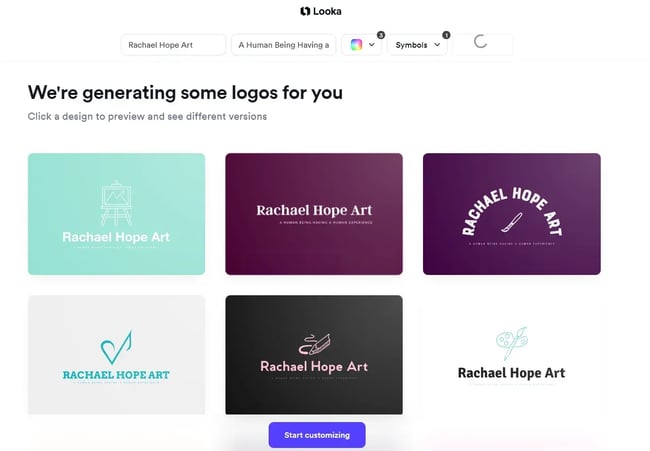 logos generated by looka