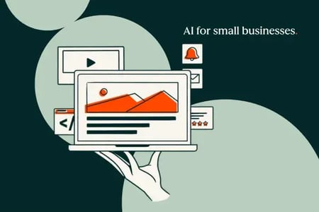 AI Tools for Small Businesses on a computer