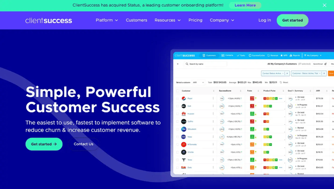 AI for customer success Client Success��s Customer Success platform