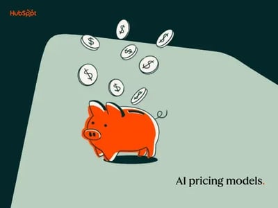 ai pricing model represented by a piggy bank
