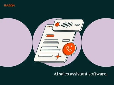 AI sales assistant software with illustration of AI calling features