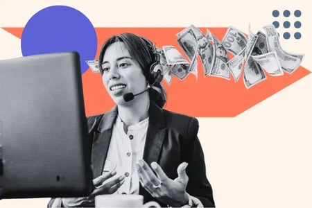  woman uses ai for sales lead generation