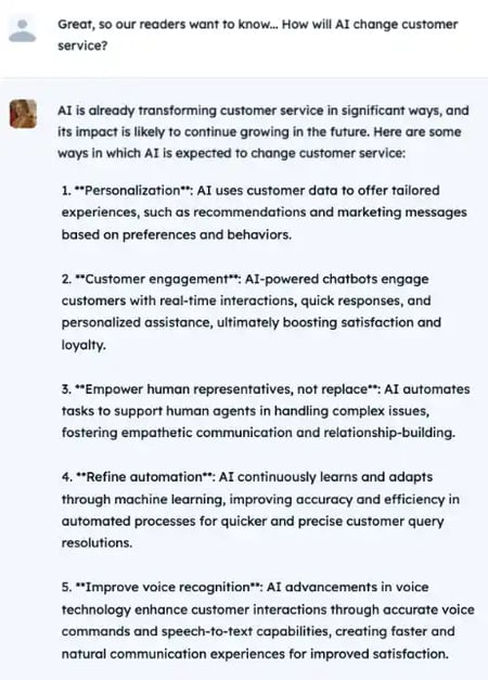 How will AI change customer service?