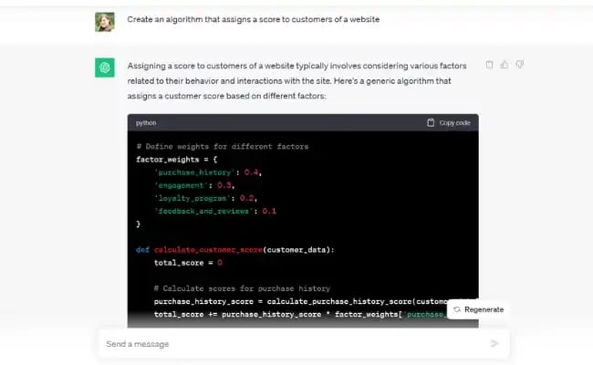 AI driven lead scoring