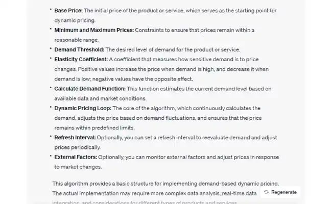 Tip: explore dynamic pricing strategies with AI