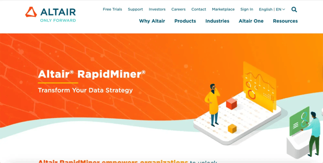 altair rapidminer ai platform as a service
