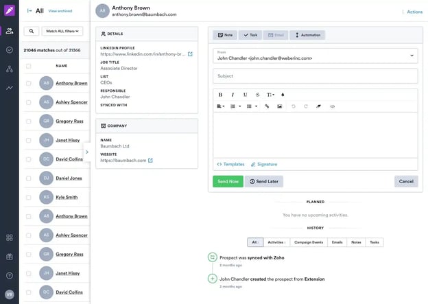 Best Apps for Email Prospecting: Prospect.io