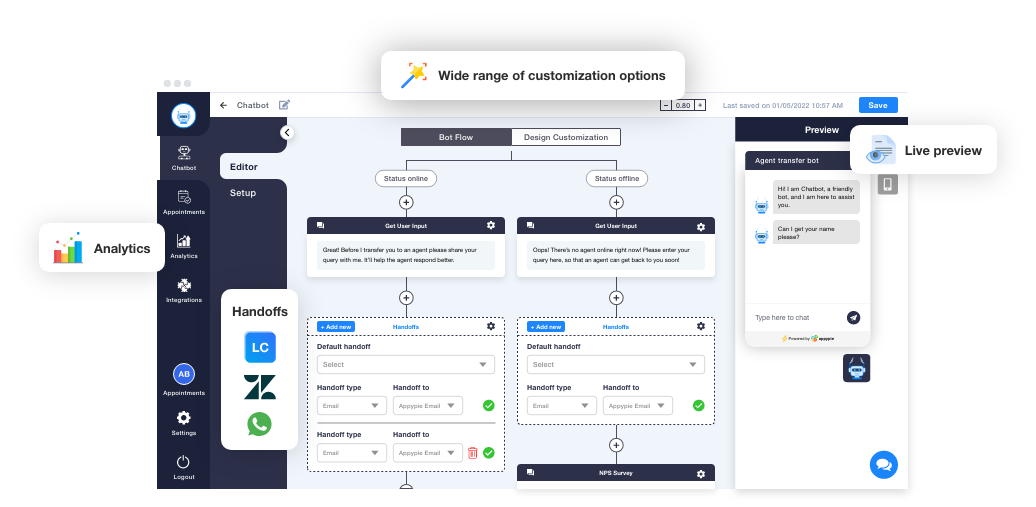 best interactive virtual assistants: appypie